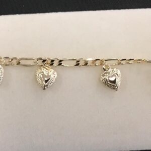 Pulsera Corazones Colgantes