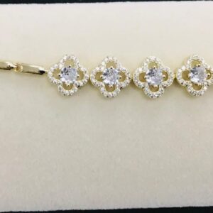 Pulsera Flores Brillantes