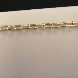Pulsera Paperclip Perlado