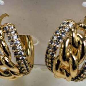 Aretes Cadena Pavé Luxe