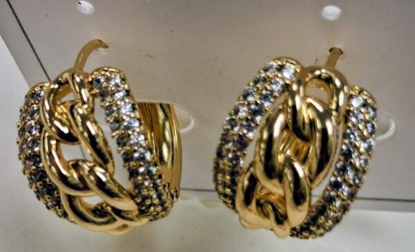 Aretes Cadena Pavé Luxe