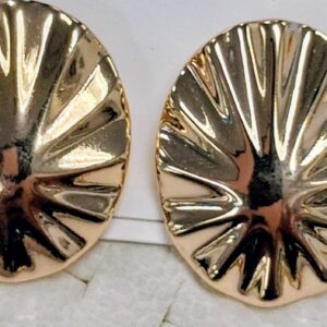 Aretes Sol Dorado Texturizado