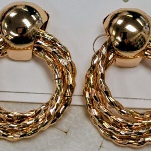 Aretes Aro Trenzado Vintage