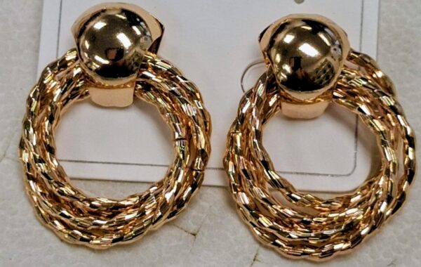 Aretes Aro Trenzado Vintage