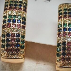 Aretes Cruz Rainbow Luxe