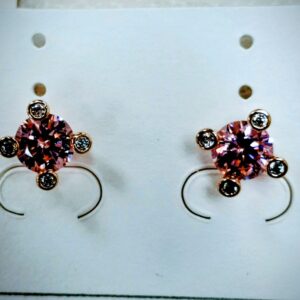 Aretes Estrella Rosa