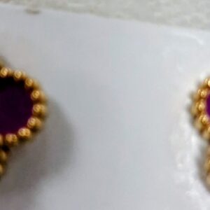 Aretes Trébol Morado